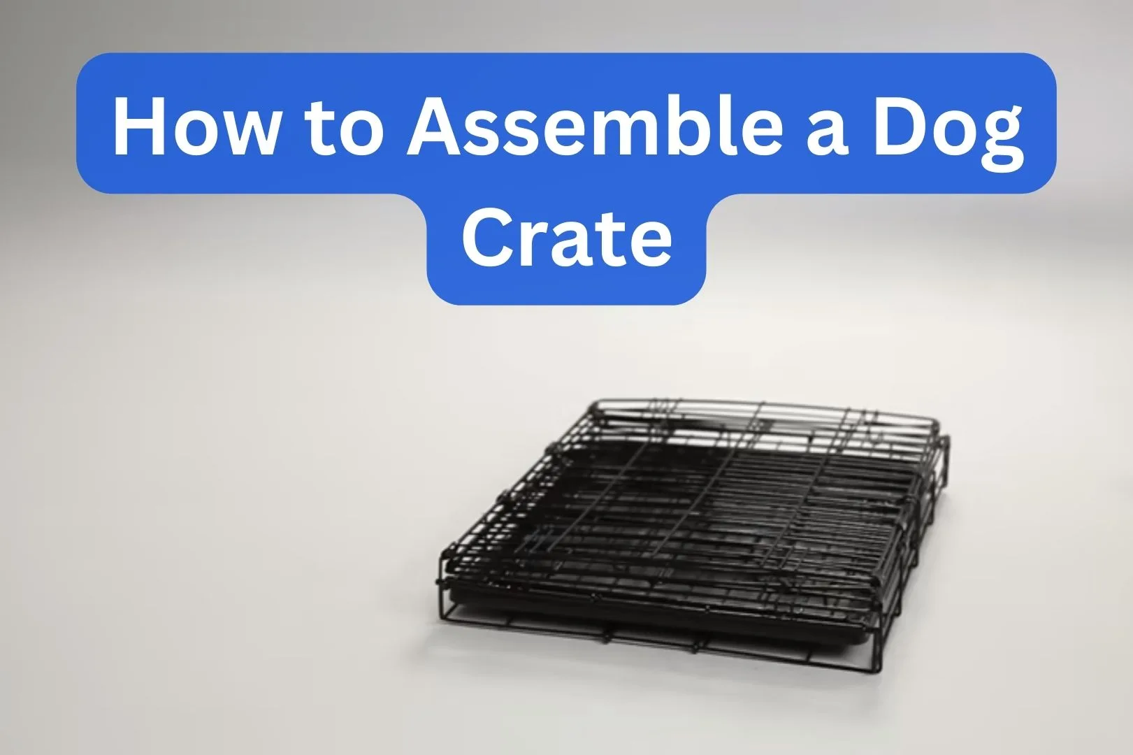 how to assemble a dog crate